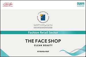 The Face Shop - Al Wahda Awarded Best Service Performance branch at Dubai Service Excellence Scheme Awards