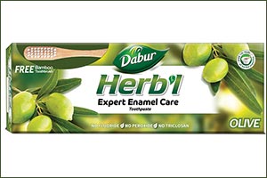 Dabur Herb'l Launches Olive Based Anti-oxidant Rich, Anti-bacterial Herbal Toothpaste That Provides Expert Enamel Care